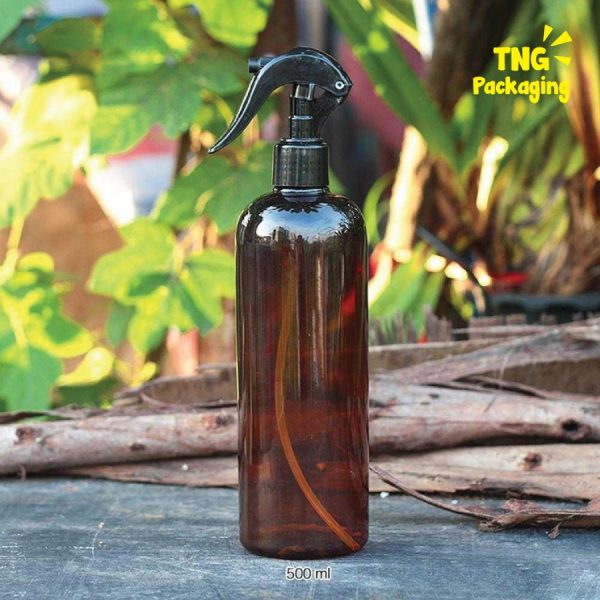 Botol Plastik Spray Coklat - 500ml - Image 5
