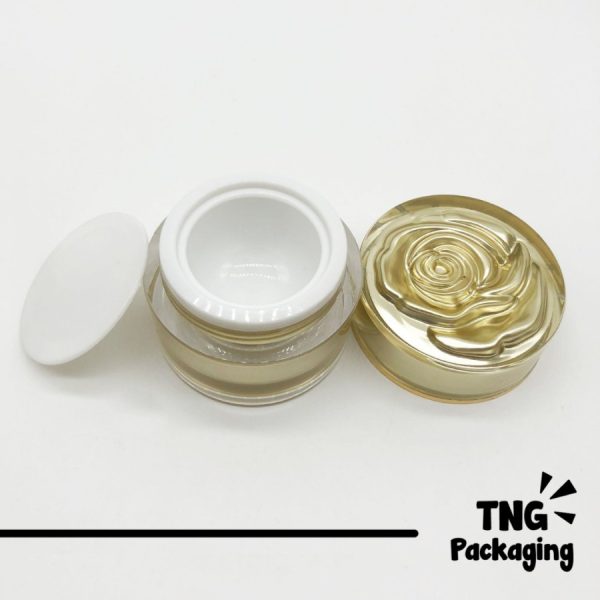 Pot Cream Acrylic Rose - 10g - Image 3