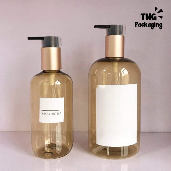 Botol Pump Plastik Gold - 500ml - Image 3