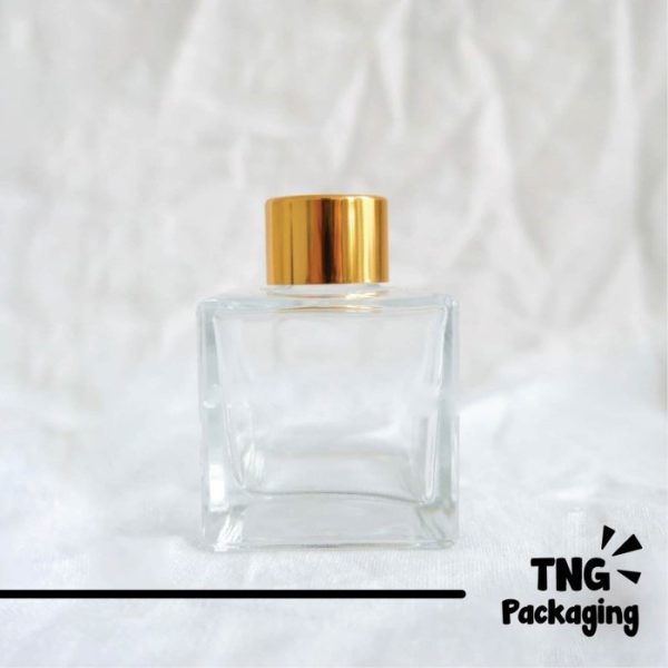 Botol Reed Diffuser Clear Tutup Gold - 100 ml - Image 2