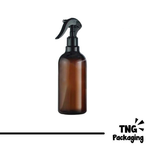Botol Plastik Spray Coklat - 500ml