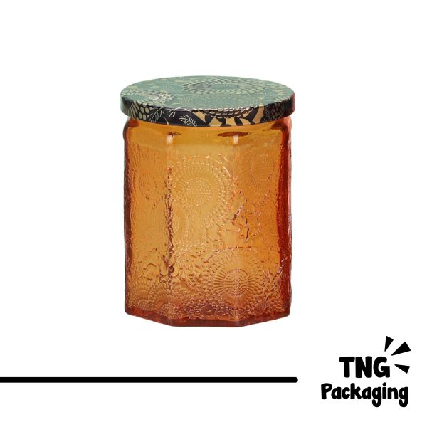 Wadah Kaca Motif Timbul