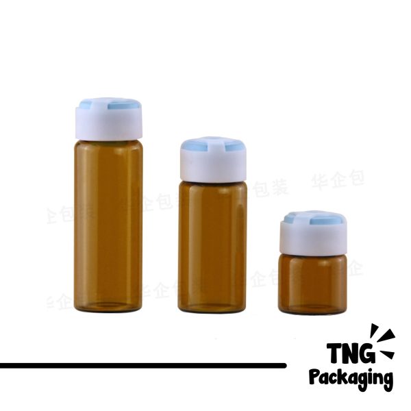 Botol Serum Pipet Karet Panjang Segel Karet - 5ml