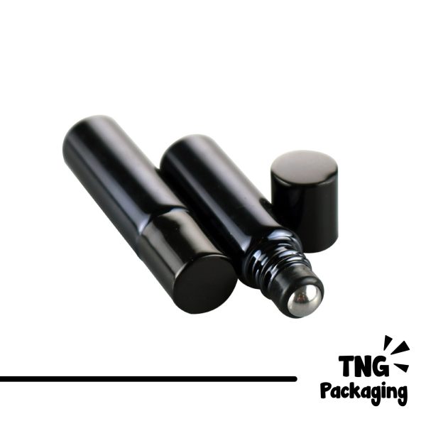 Botol Roll On Hitam Matte - 10ml