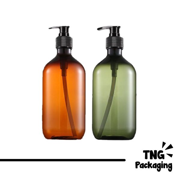 Botol Pump Plastik PET - 500ml