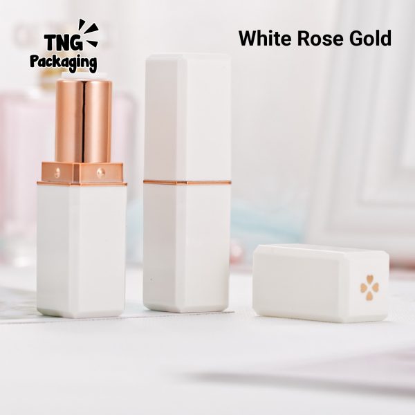 Tabung Lipstik Putih Rosegold Hitam - Image 2