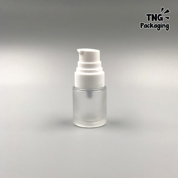 Botol Pump Frosted Leher Tebal - 20ml - Image 3
