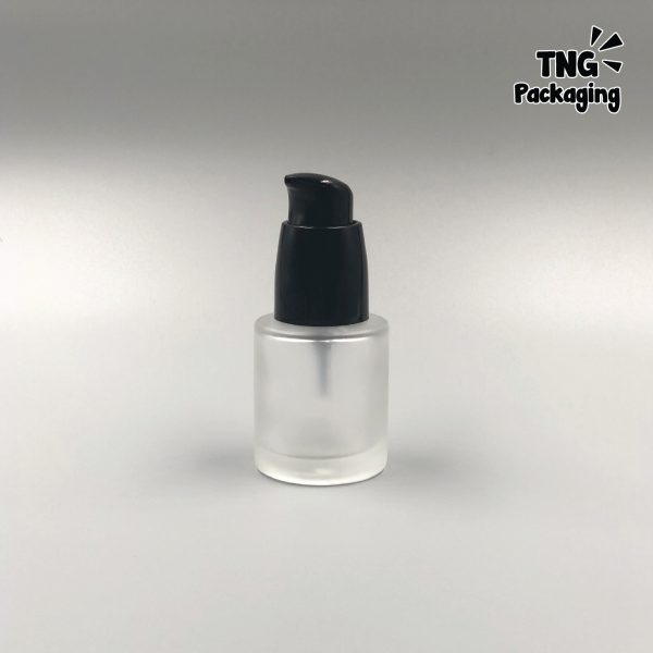 Botol Pump Frosted Leher Panjang Hitam - 20ml - Image 3