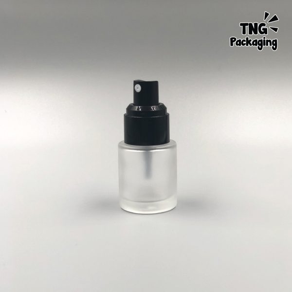 Botol Spray Frosted Rounded Hitam - 20ml - Image 3