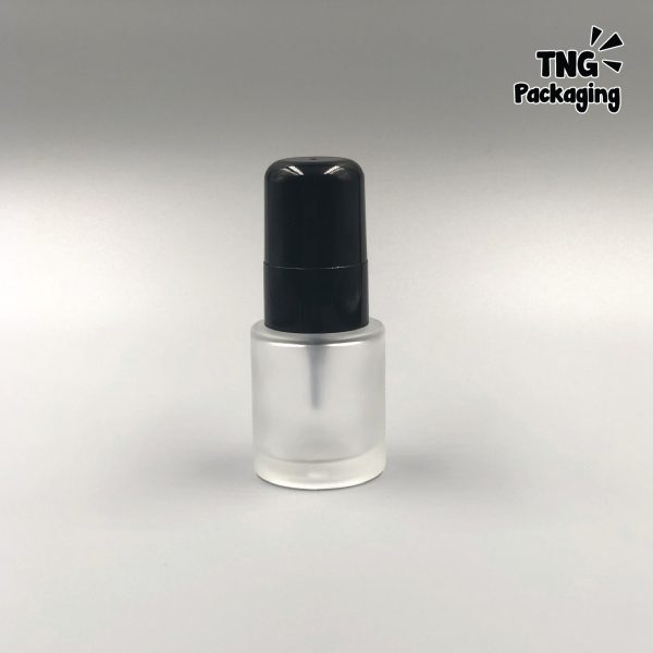 Botol Spray Frosted Rounded Hitam - 20ml - Image 4