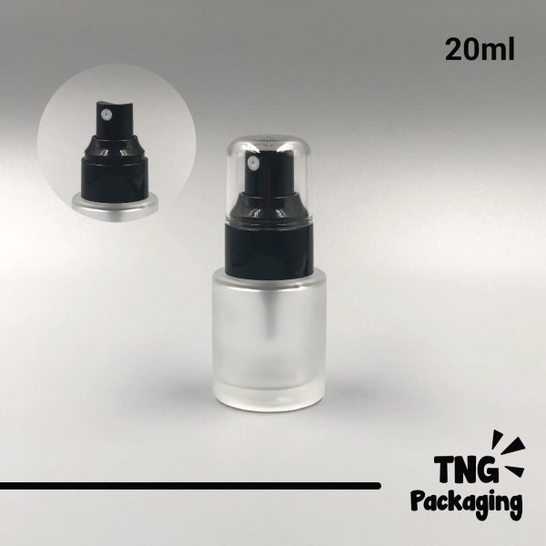 Botol Spray Frosted Tutup Hitam - 20ml - Image 2