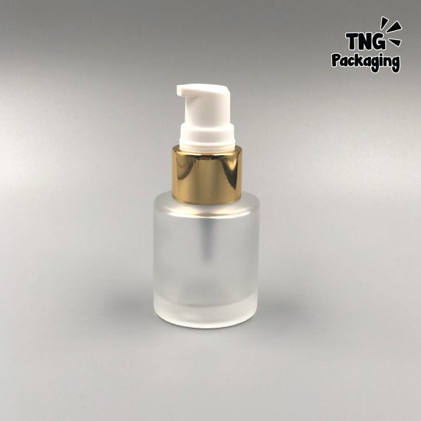 Botol Pump Frosted Tutup Gold - 20ml - Image 3
