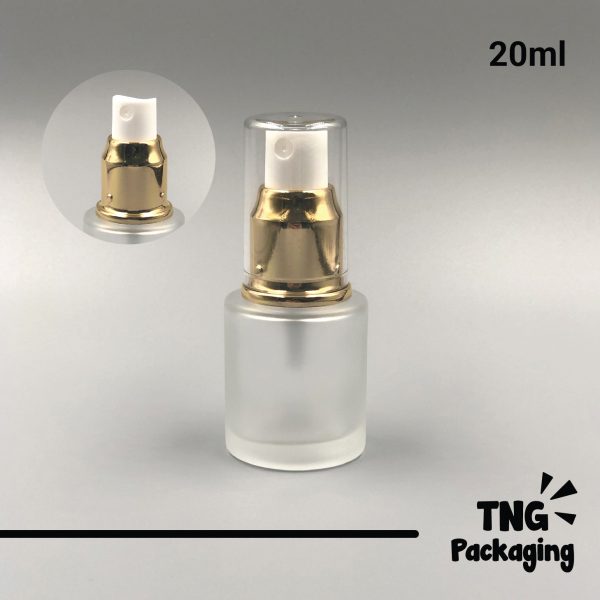 Botol Spray Frosted Tutup Gold - 20ml - Image 2