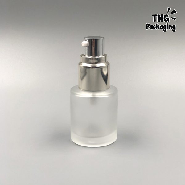 Botol Pump Frosted Tutup Silver - 20ml - Image 3