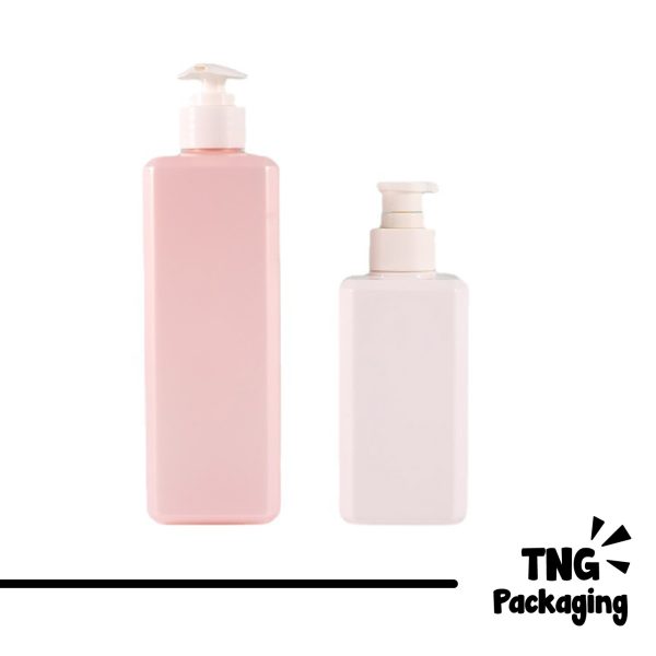 Botol Pump Plastik Pink - 300ml