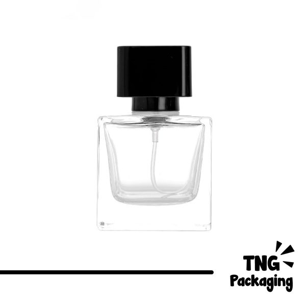 Botol Parfum Kaca Tutup Hitam - 30ml 50ml