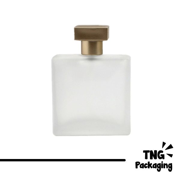 Botol Parfum Kaca Kotak Frosted - 25ml
