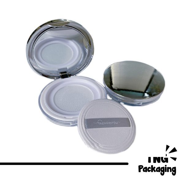 Tempat Bedak Tabur Silver