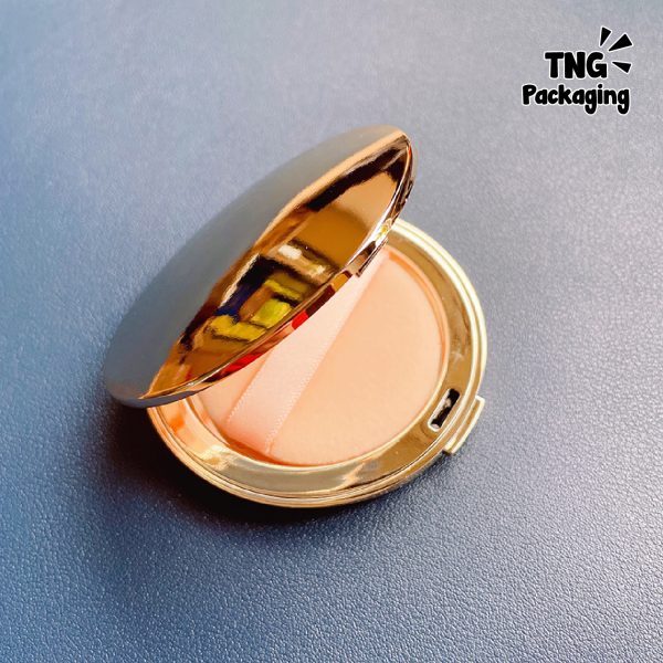 Tempat Bedak Rose Gold + Puff - Image 2
