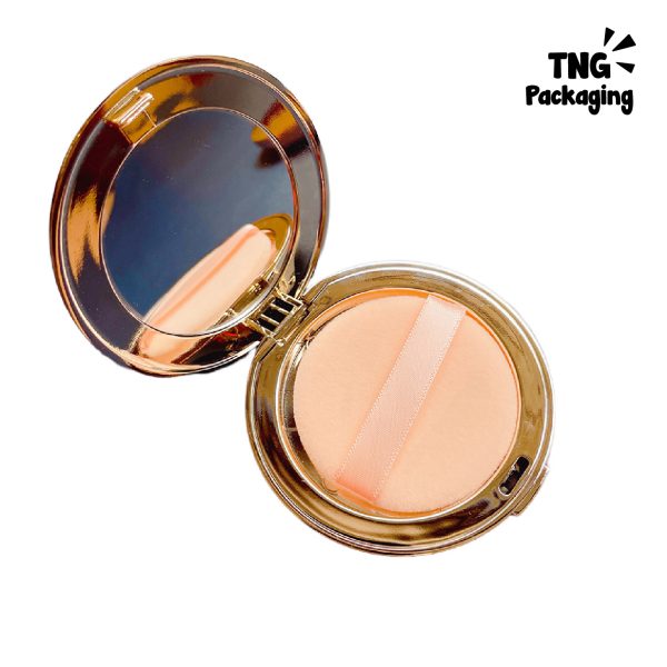 Tempat Bedak Rose Gold + Puff - Image 5