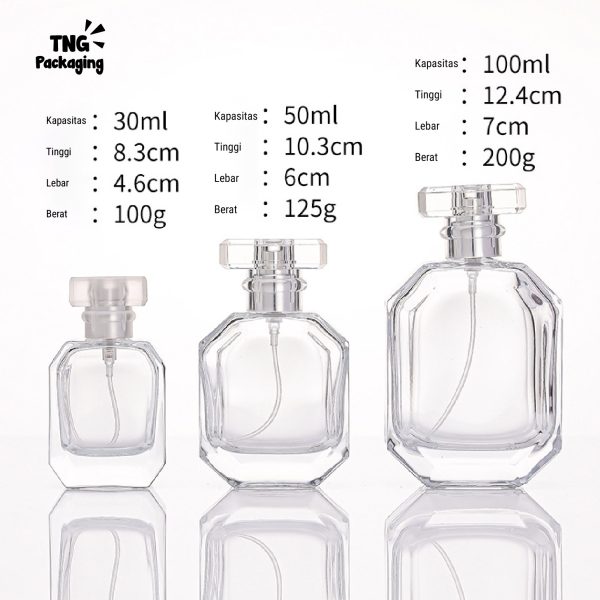 Botol Parfum Kaca Double Wall - 30ml 50ml 100ml - Image 5