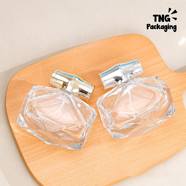 Botol Parfum Kaca Tutup Silver - 80ml - Image 3