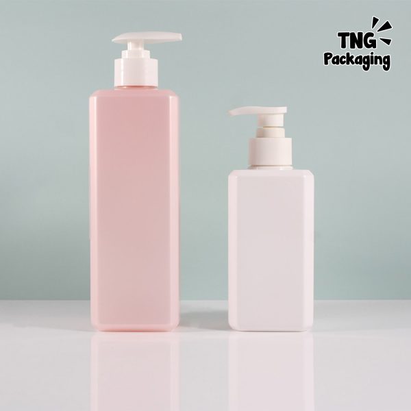 Botol Pump Plastik Pink - 300ml - Image 2