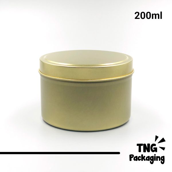 Jar Aluminium Gold - 200ml - Image 2
