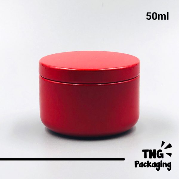Jar Aluminium Glossy Merah - 50ml - Image 2