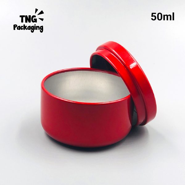 Jar Aluminium Glossy Merah - 50ml - Image 3