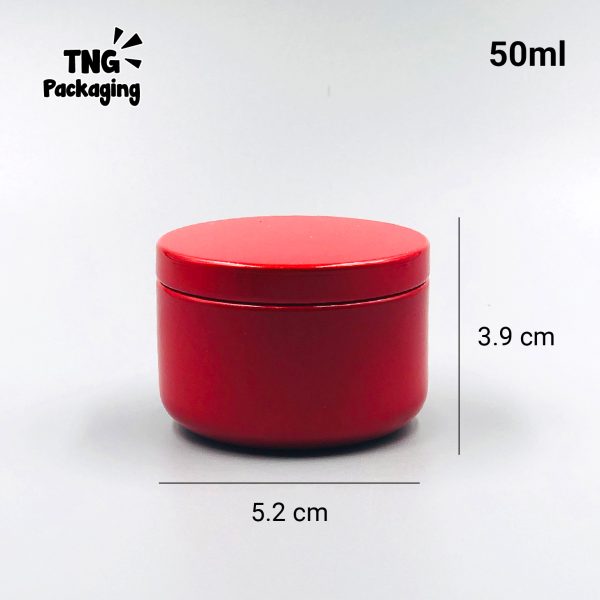 Jar Aluminium Glossy Merah - 50ml - Image 4