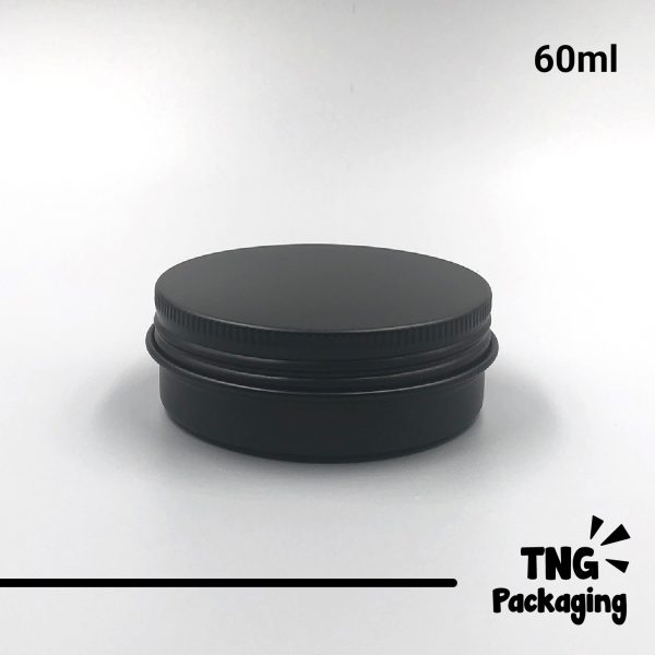 Jar Aluminium Hitam Doff - 60ml - Image 2
