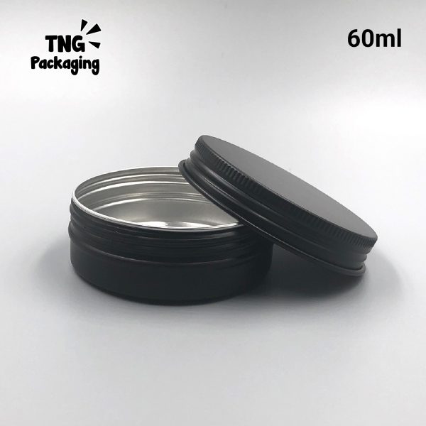 Jar Aluminium Hitam Doff - 60ml - Image 3