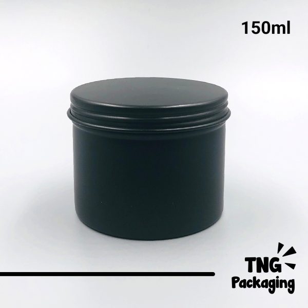 Jar Aluminium Hitam Doff - 150ml - Image 2