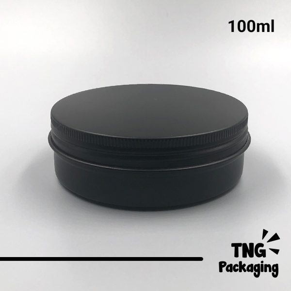Jar Aluminium Hitam Doff - 100ml - Image 2