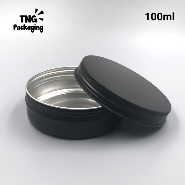 Jar Aluminium Hitam Doff - 100ml - Image 3