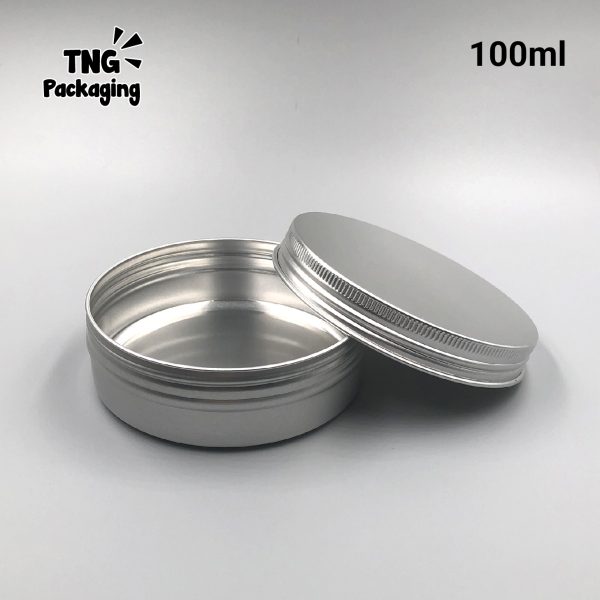Jar Aluminium Silver - 100ml - Image 3
