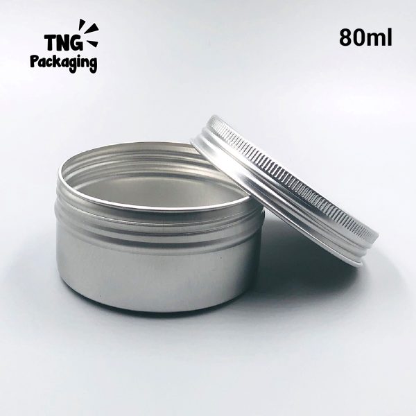 Jar Aluminium Silver - 80ml - Image 3