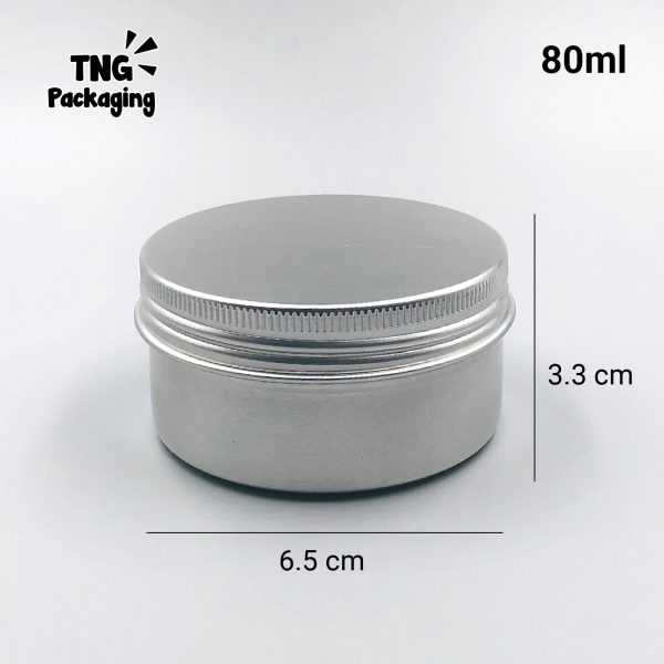 Jar Aluminium Silver - 80ml - Image 4