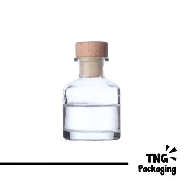 Botol Kaca Tutup Kayu - 50ml