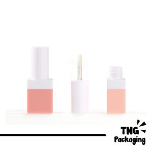 Wadah Lipcare Pink Putih - 2.5ml
