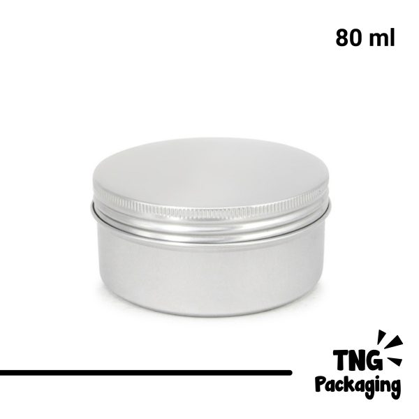 Jar Aluminium Silver - 80ml