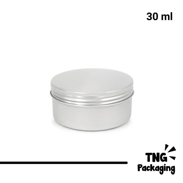 Jar Aluminium Silver - 30ml