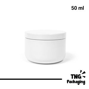 Jar Aluminium Glossy Putih - 50ml