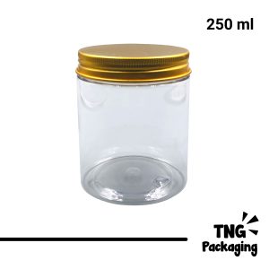 Toples Plastik PET Gold - 250ml