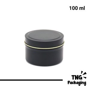 Jar Aluminium Hitam - 100ml