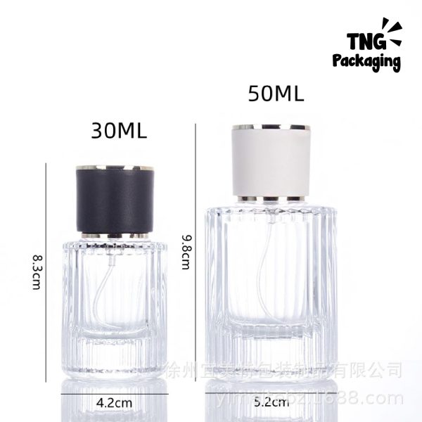Botol Parfume Kaca Hitam Putih - 30ml 50ml - Image 7