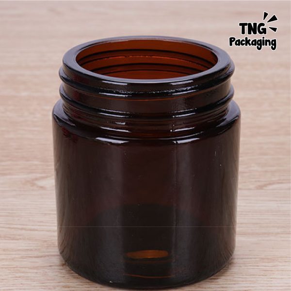 Pot Cream Kaca Amber - 100ml - Image 5
