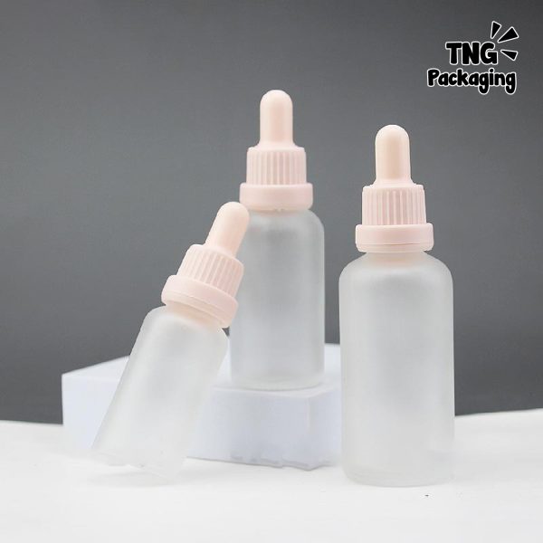 Botol Serum Frosted Tutup Pink - 5ml 10ml 15ml 20ml 50ml - Image 3