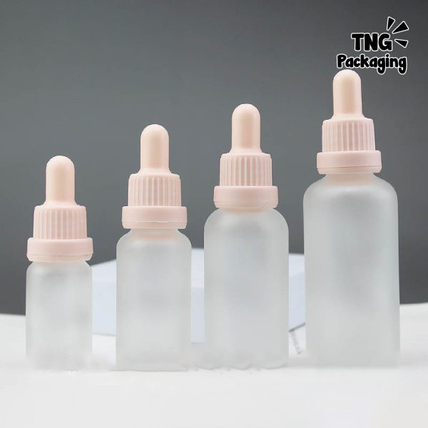 Botol Serum Frosted Tutup Pink - 5ml 10ml 15ml 20ml 50ml - Image 4